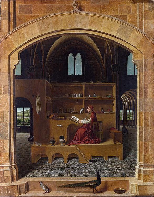 Antonello da Messina Saint Jerome in his Study (nn03)